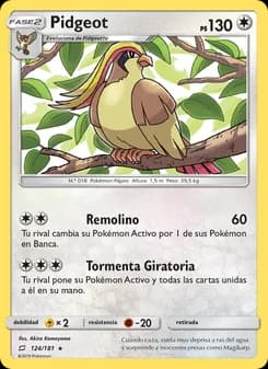 Pidgeot card in Spanish