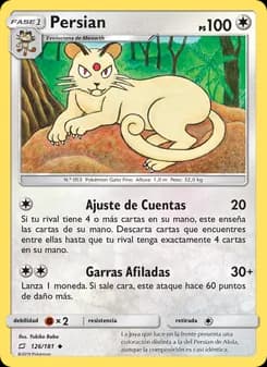 Persian card in Spanish