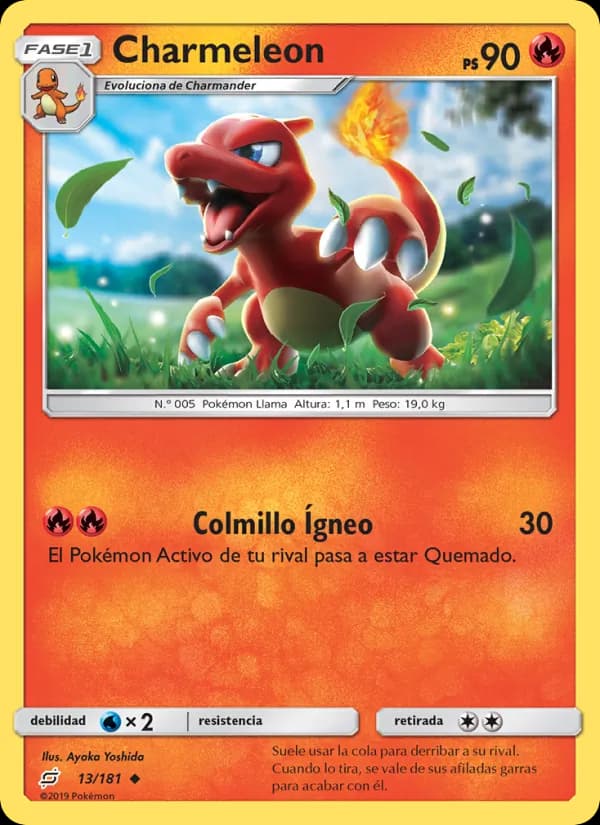 Charmeleon card in Spanish