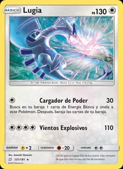 Lugia card in Spanish