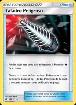 Taladro Peligroso card in Spanish