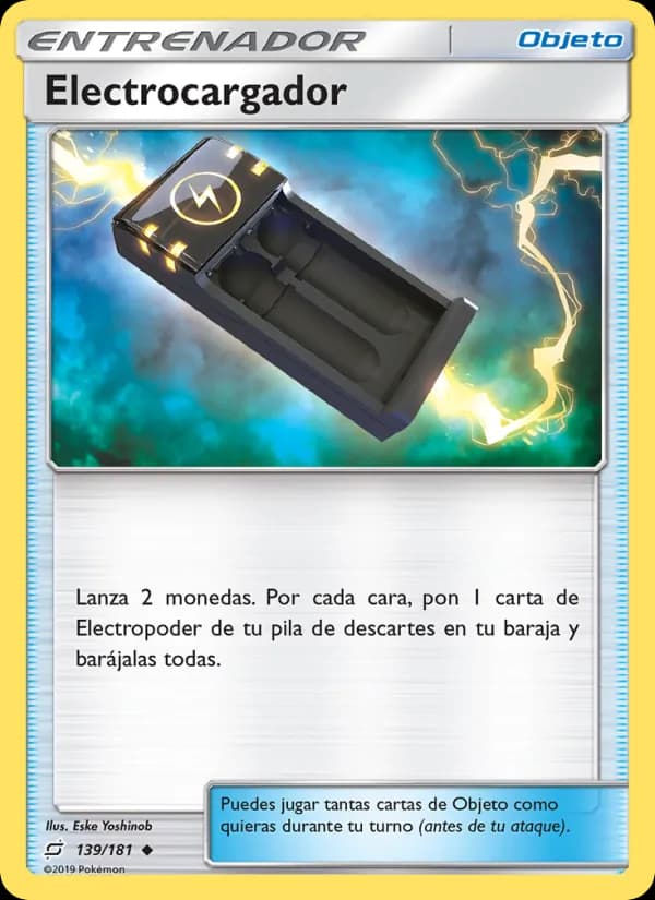 Electrocargador card in Spanish