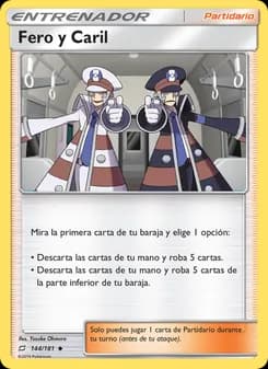 Fero y Caril card in Spanish
