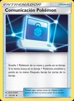 Comunicación Pokémon card in Spanish