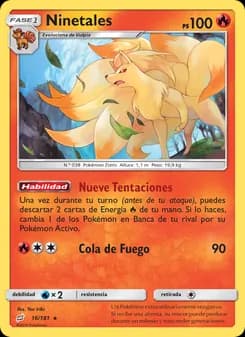 Ninetales card in Spanish