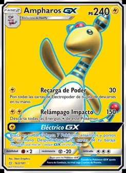 Ampharos GX card in Spanish