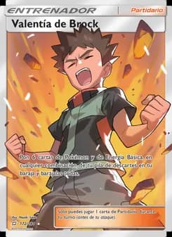 Valentía de Brock card in Spanish