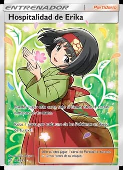 Hospitalidad de Erika card in Spanish