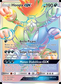 Hoopa GX card in Spanish