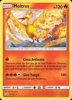 Moltres card in Spanish