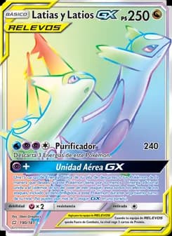 Latias y Latios GX card in Spanish