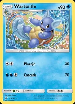 Wartortle card in Spanish