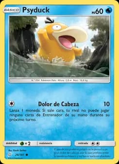 Psyduck card in Spanish