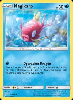 Magikarp card in Spanish