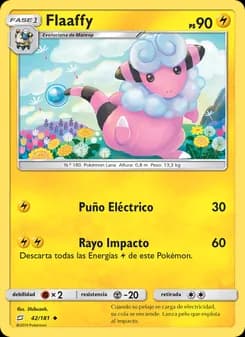 Flaaffy card in Spanish