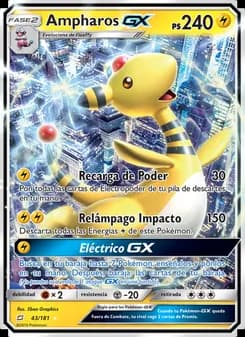 Ampharos GX card in Spanish