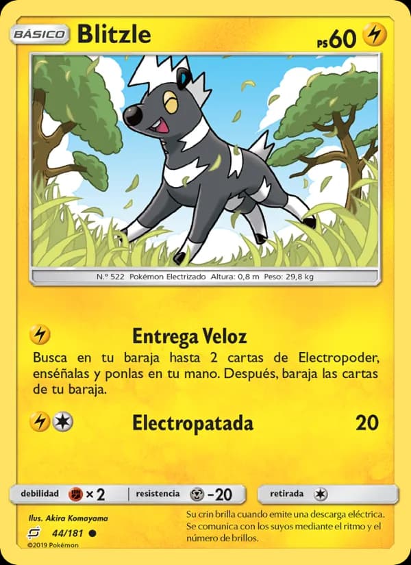 Blitzle card in Spanish