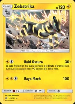 Zebstrika card in Spanish