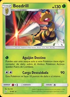 Beedrill card in Spanish