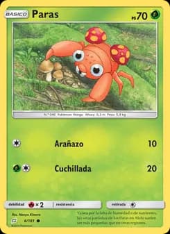 Paras card in Spanish