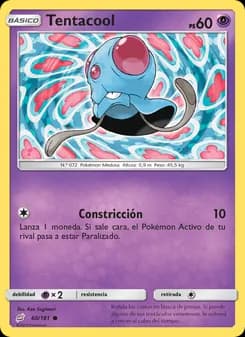 Tentacool card in Spanish