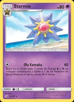 Starmie card in Spanish