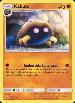 Kabuto card in Spanish