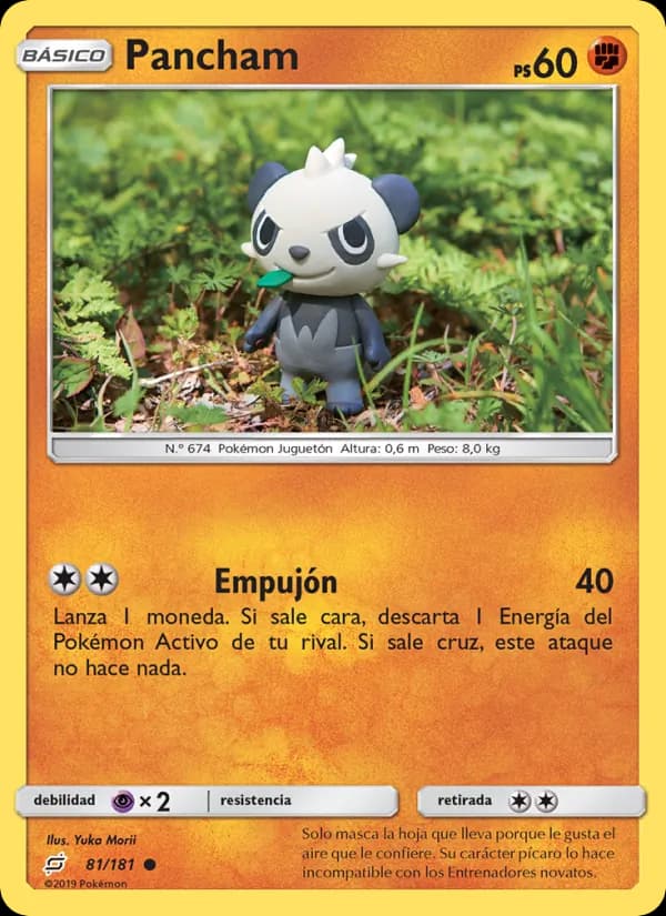 Pancham card in Spanish