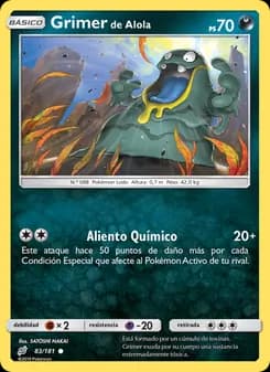 Grimer de Alola card in Spanish