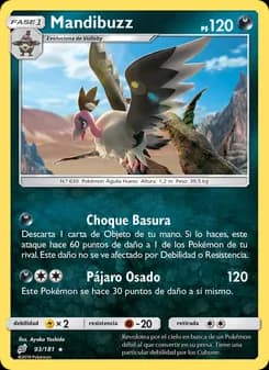 Mandibuzz card in Spanish