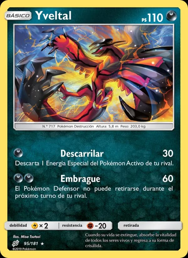 Yveltal card in Spanish