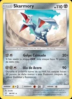 Skarmory card in Spanish