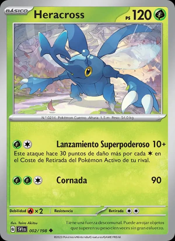 Heracross card in Spanish