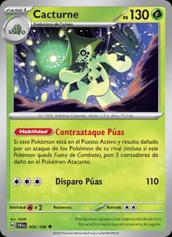 Cacturne card in Spanish