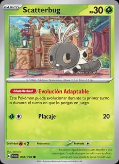 Scatterbug card in Spanish