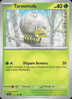 Tarountula card in Spanish