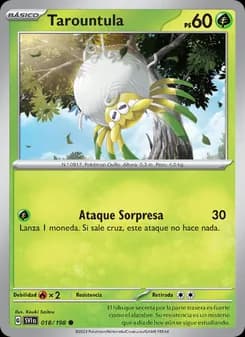 Tarountula card in Spanish