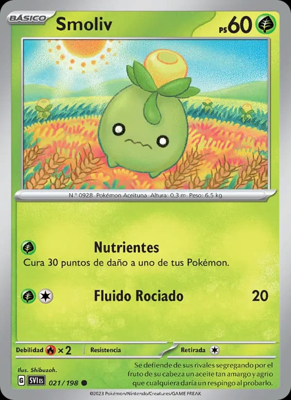 Smoliv card in Spanish