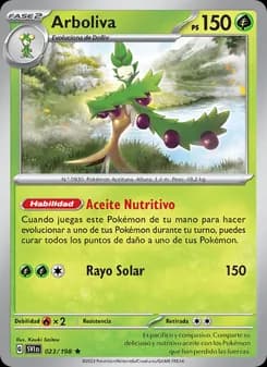 Arboliva card in Spanish