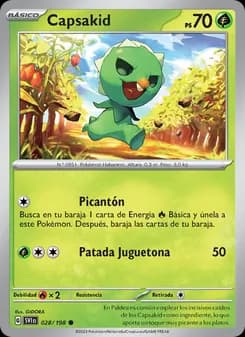 Capsakid card in Spanish