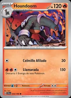 Houndoom card in Spanish
