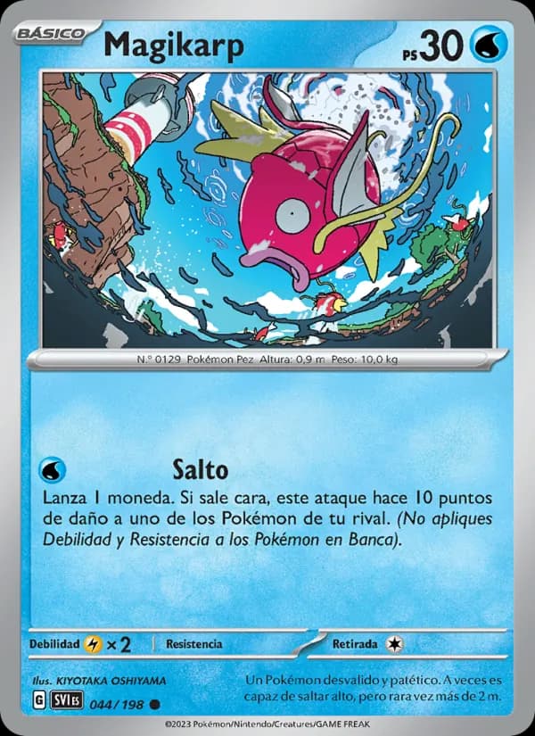Magikarp card in Spanish