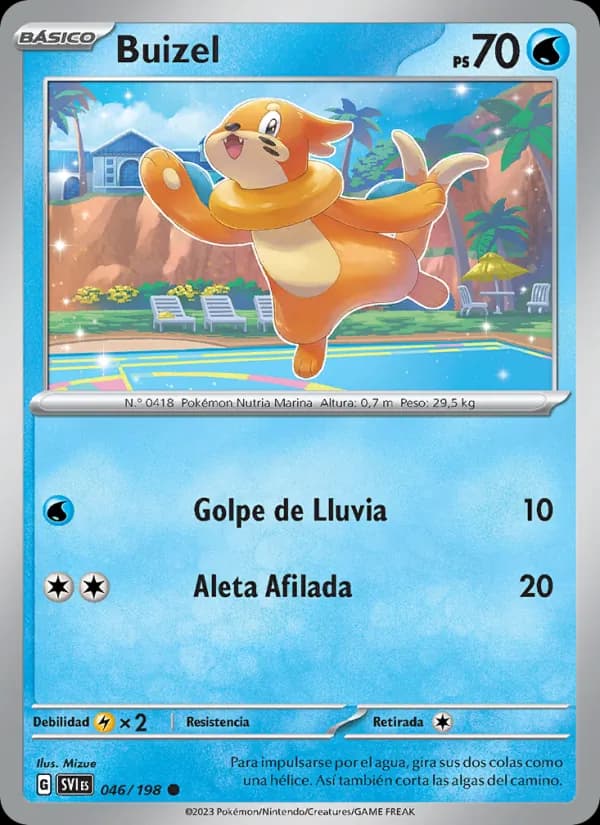 Buizel card in Spanish