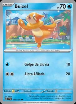 Buizel card in Spanish