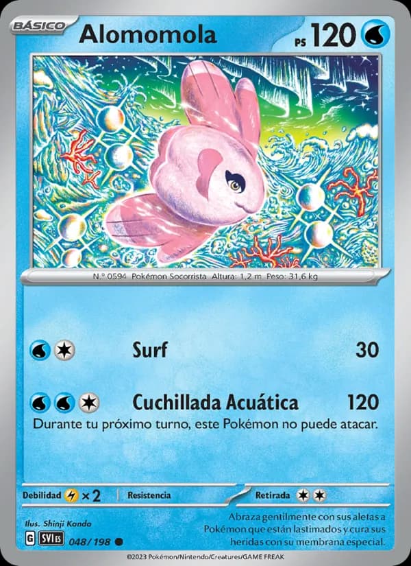 Alomomola card in Spanish
