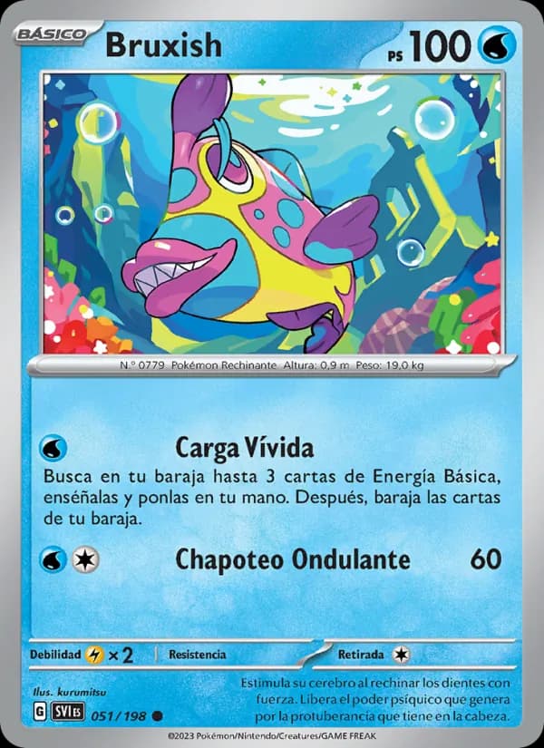 Bruxish card in Spanish