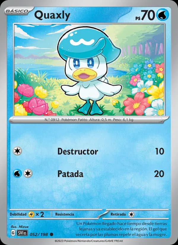 Quaxly card in Spanish