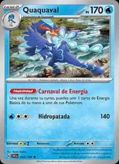 Quaquaval card in Spanish