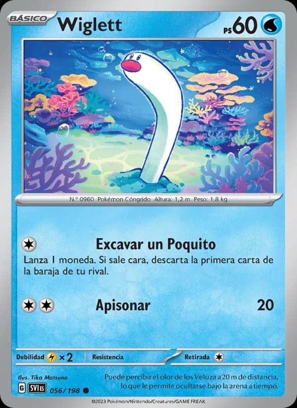 Wiglett card in Spanish