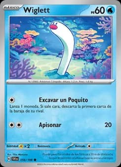 Wiglett card in Spanish